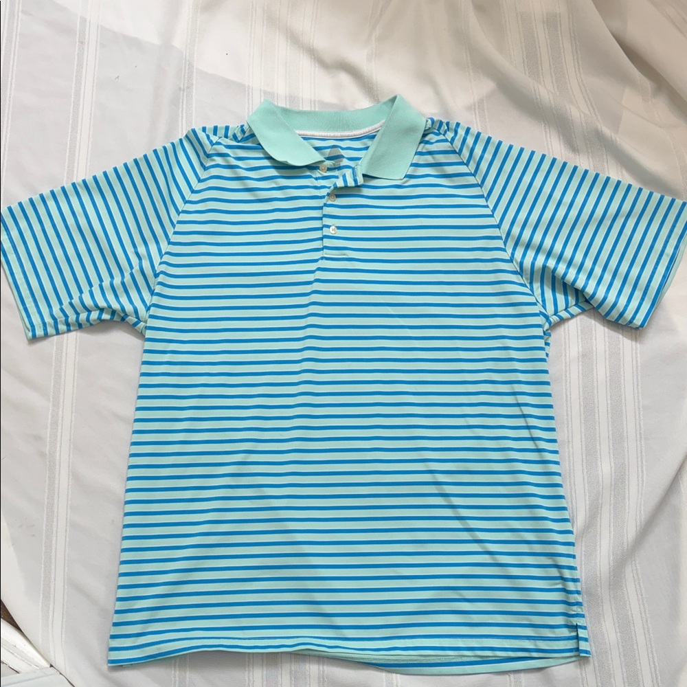 Bolle Mint and Blue Striped Shirt